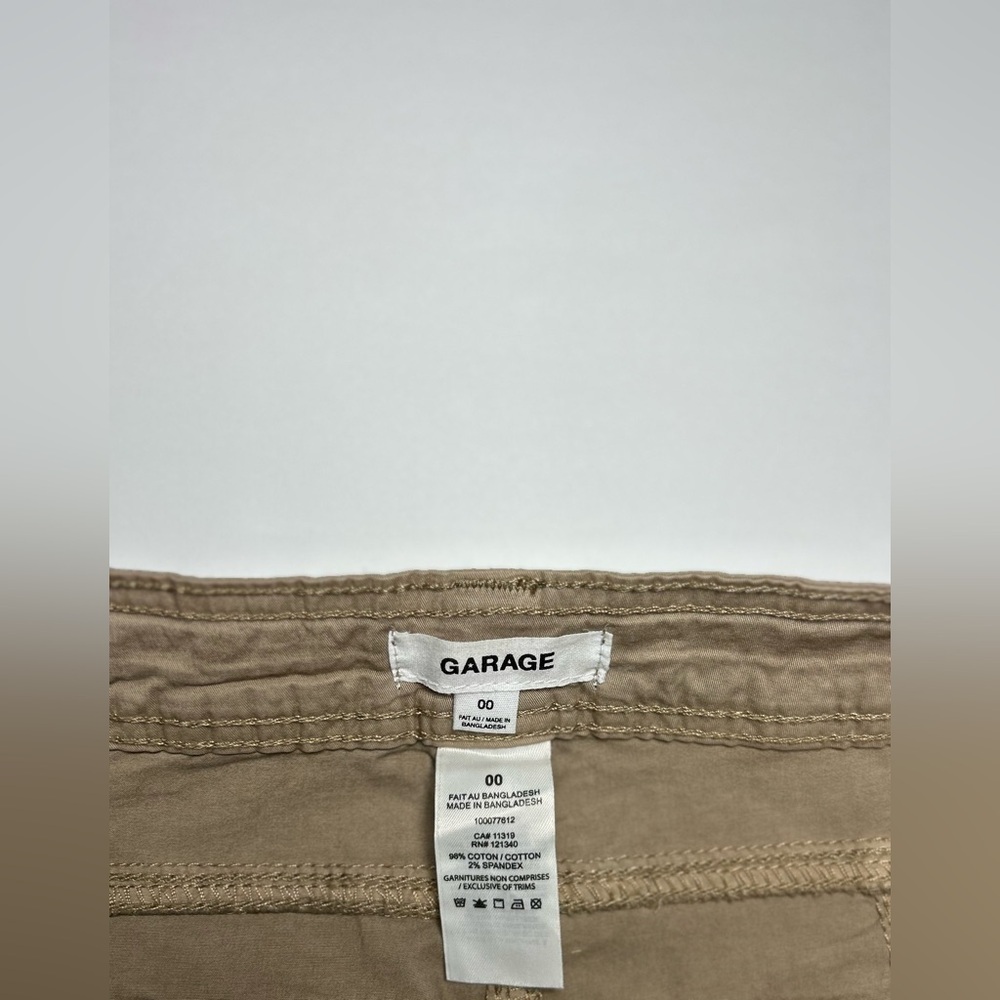 Garage Beige Low Rise Cargo Pants - Picture 3 of 9